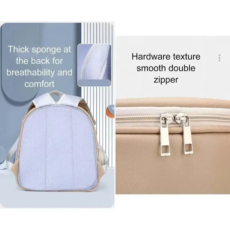 Trasportino 1Pcs Pet Carrier Backpack Outdoor PU Portable Travel Carrier Bag for Cat Small Dogs Transparent Breathable Carrying Shoulder Bag
