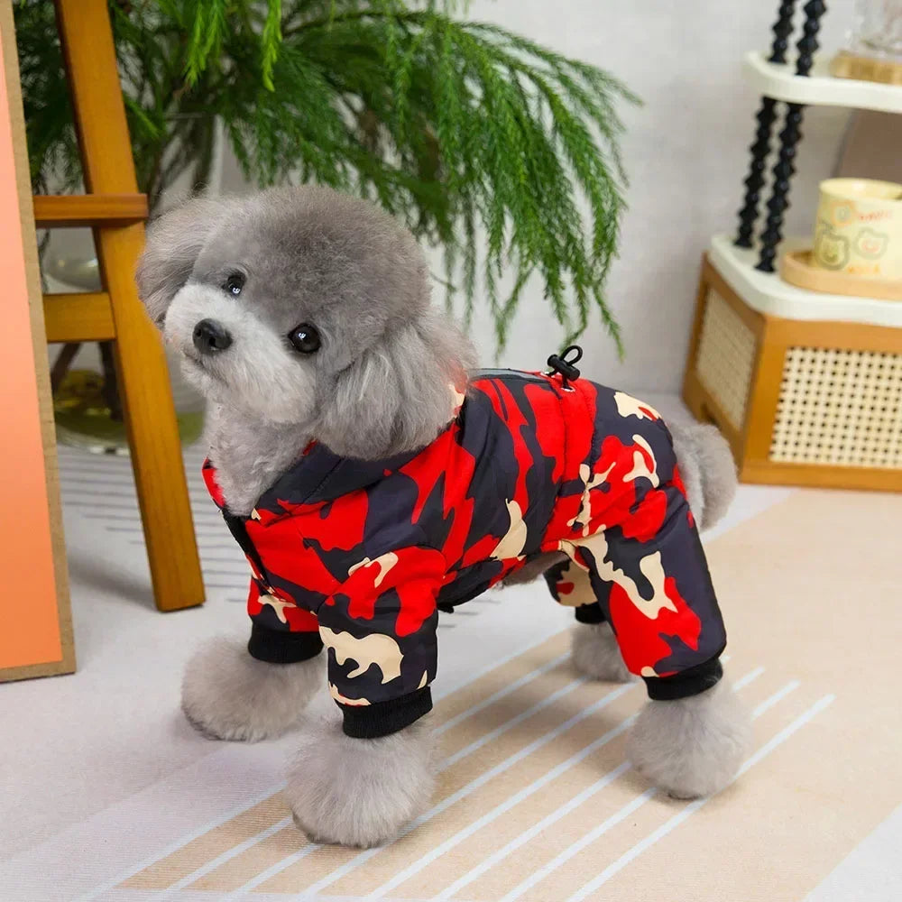 Winter Warm Pet Dog Clothes Waterproof Thick Puppy Jacket Windproof Small Dog Clothing French Bulldog Cotton Coat for Chihuahua