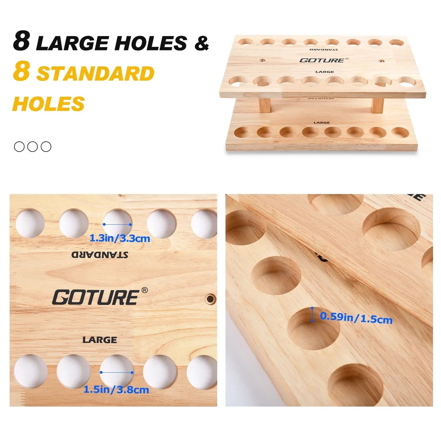 001-Rastrelliera in Legno per 16 Canne da Pesca – Salvaspazio
