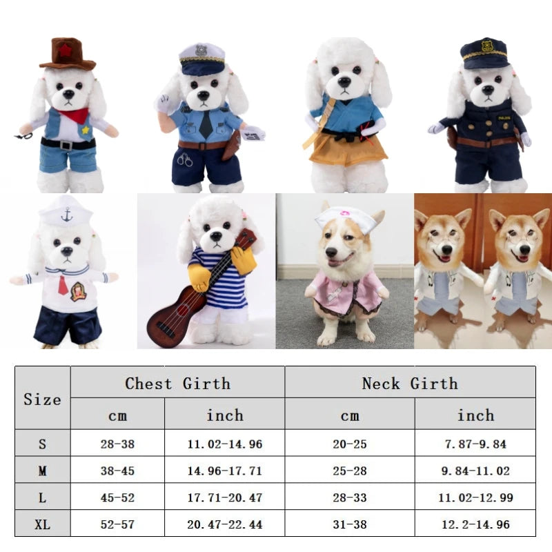 Vestiti Funny Cat Clothes Dog Cat Cosplays Clothes Pet Jumpsuit Suit Halloween Dog Dress Chihuahua French Bulldog Dog Outfits Clothing