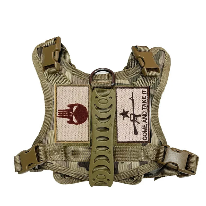 03-Gilet Tattico Regolabile per Cani Piccoli – Outdoor & Allenamento