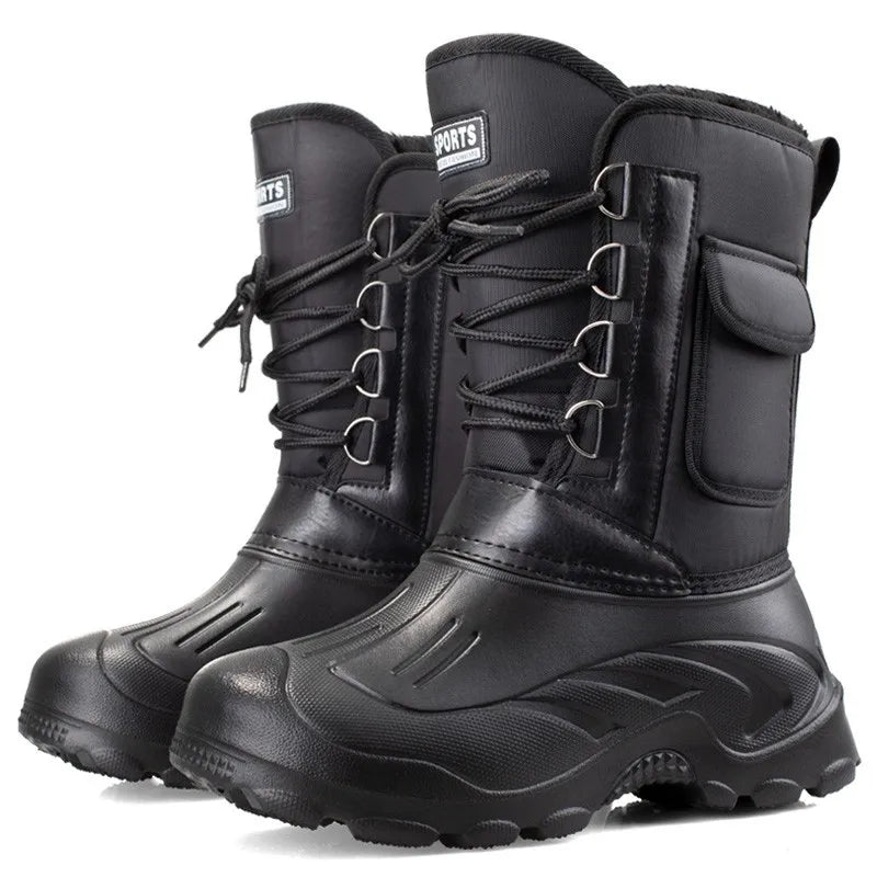 Stivali Waterproof Sneakers 2022 Outdoor Men Winter Boots Warm Activities Fishing Snow Work Boots Male Footwear Men Shoes Fishing Boots