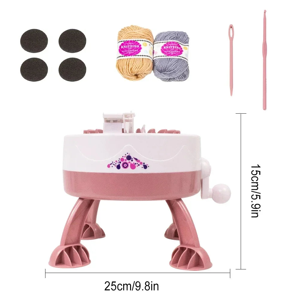 Versatile Efficient 22/40/48-Needles Hand Knitting Machine for DIY Scarves Sweaters Hats Socks Craft Project for Adults and Kids