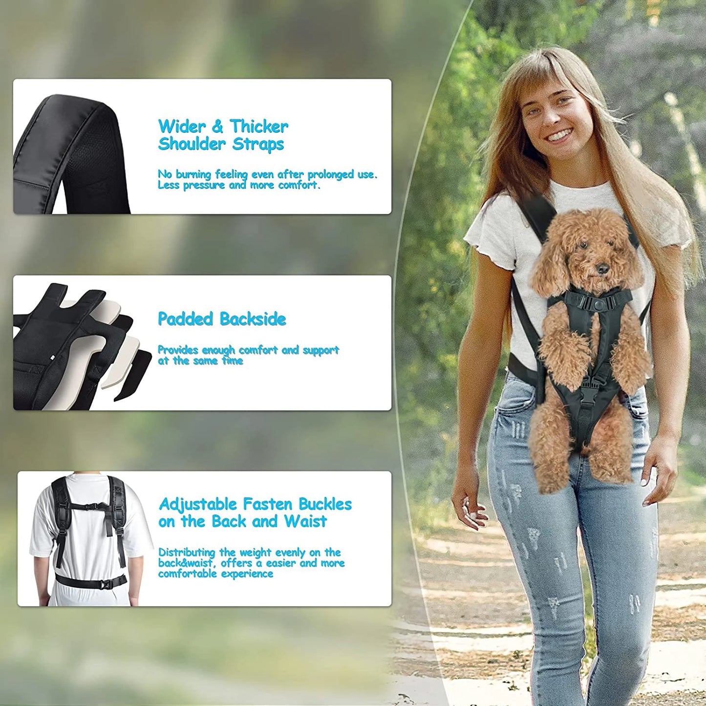 Trasportini Pet Backpack Carrier For Cat Dogs Front Travel Dog Bag Carrying For Animals Small Medium Dogs Bulldog Puppy Mochila Para Perro