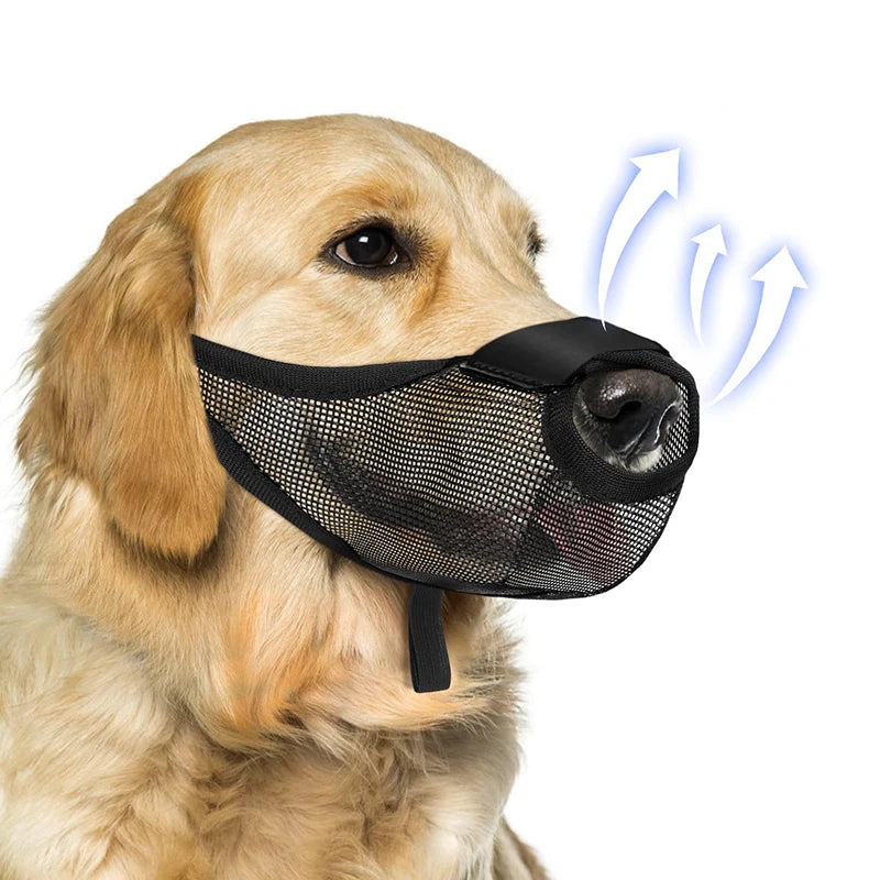 Pet Dog Mouth Cover Muzzle Anti-Munching Muzzle Anti-Barking Anti-Biting Breathable Mesh Special Anti-Licking Mouth