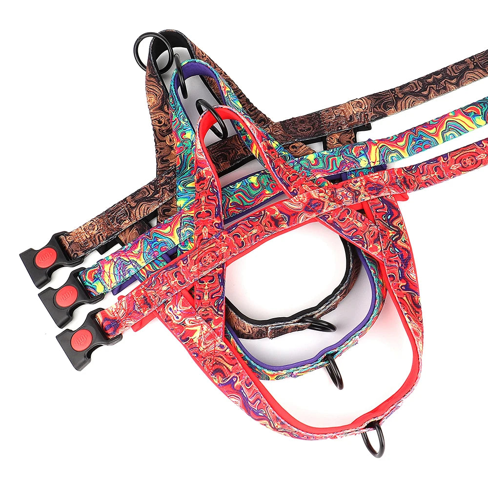 Pettorina Nylon Dog Harness No Pull Dog Harnesses Vest Soft Padded Pet Walking Vests Harnesses Durable For Small Medium Large Dogs Pug
