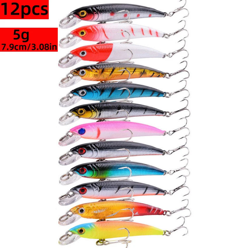 26-Fishing Lures Kit esche artificiali.