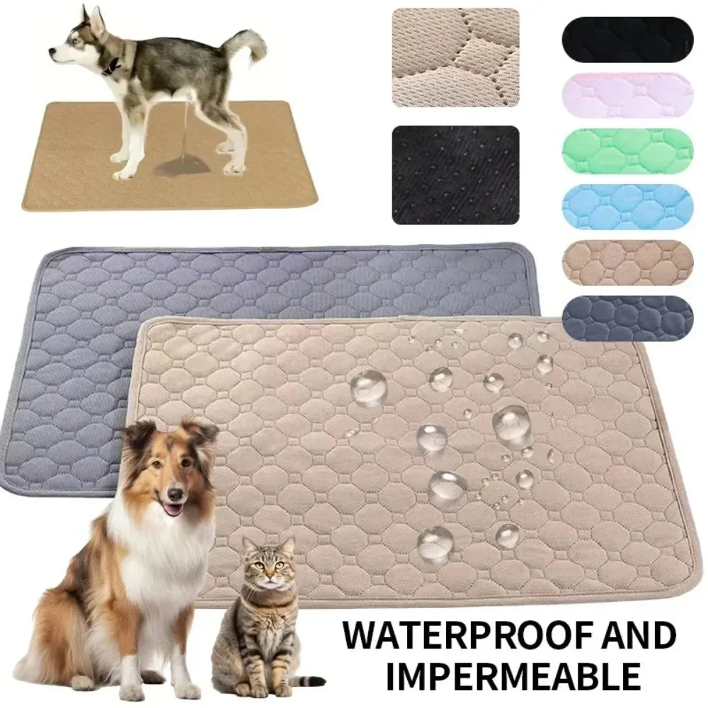 Reusable Dog Pee Pad Blanket Dog Urine Pads Absorbent Diaper Puppy Training Pad Pets Bed for Pet Car Seat Cover Pet Supplies