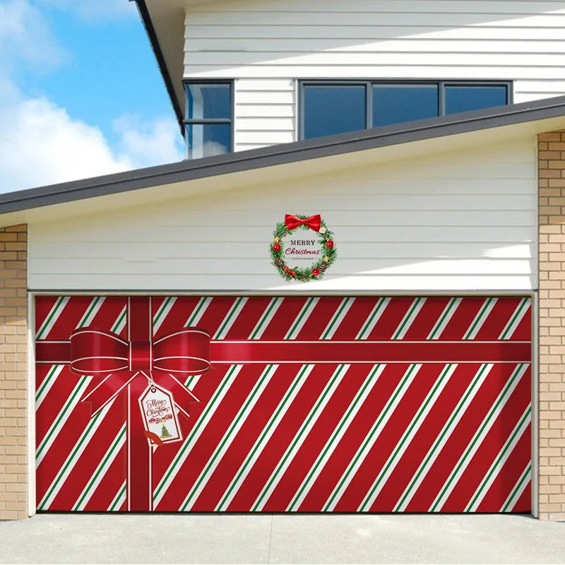 Umi Christmas Garage Door Cover Banner Large Christmas Background Hanging Garage Door Room Multi purpose Decor Christmas Poster