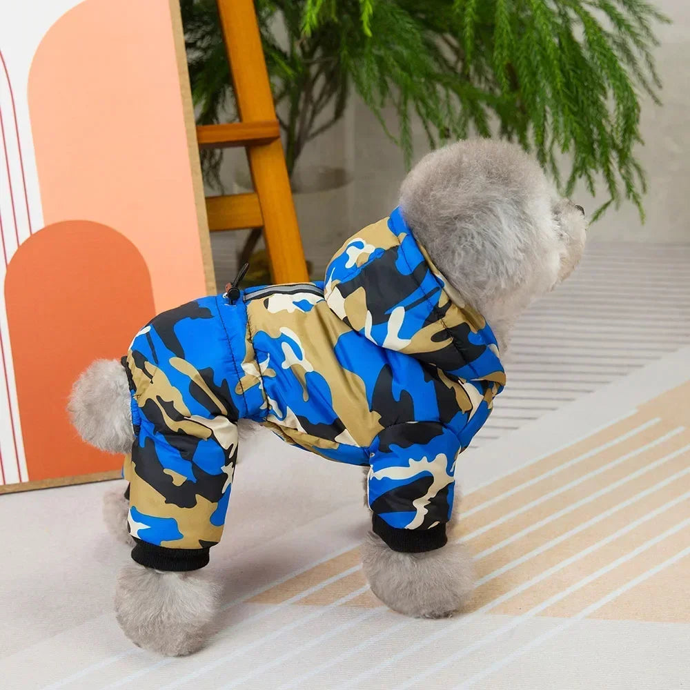 Winter Warm Pet Dog Clothes Waterproof Thick Puppy Jacket Windproof Small Dog Clothing French Bulldog Cotton Coat for Chihuahua