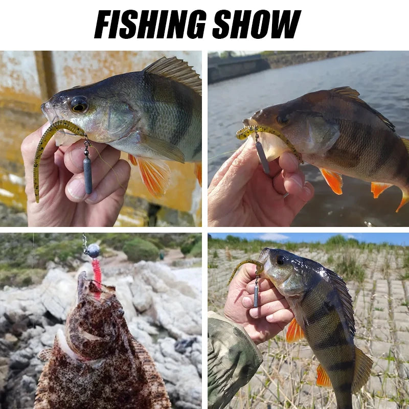 26-Esche da pesca artificiali Vermi di mare Lombrico.