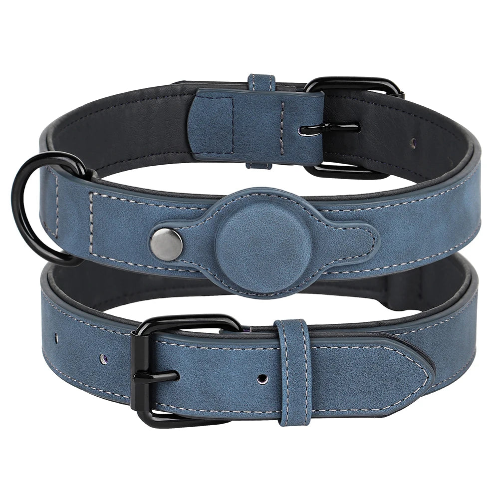 05a-Collare GPS in pelle per cani – Antismarrimento e regolabile