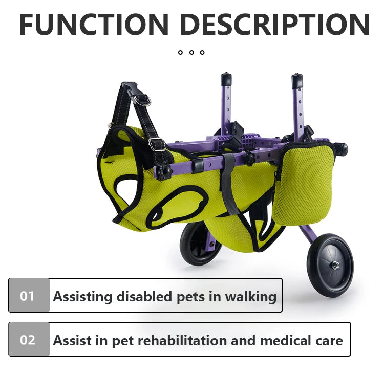 Veicolo per la riabilitazione dei caniCani di piccola tagliaVeicolo per la mobilità assistibile Veicolo per disabili per animali Veicolo per ausilio alla camminata per cani