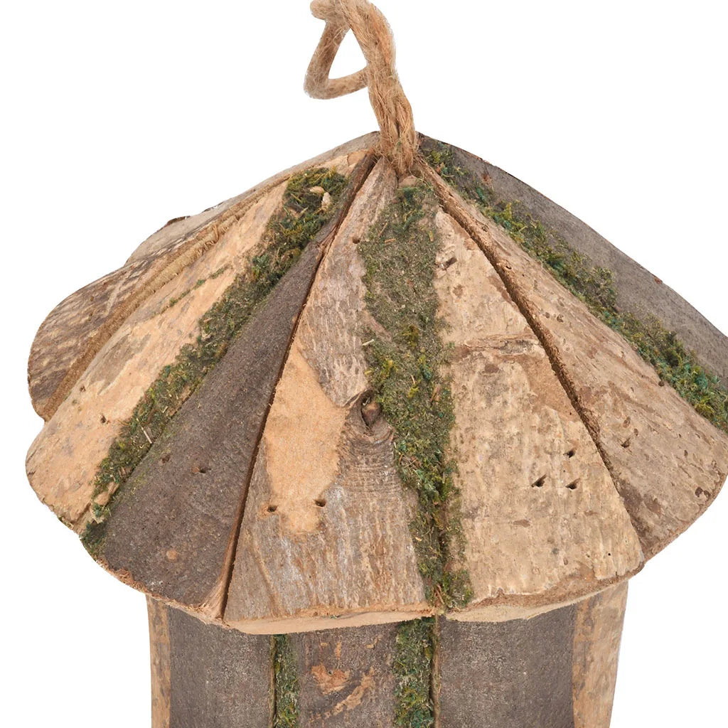 Mini casa per colibrì artigianale.