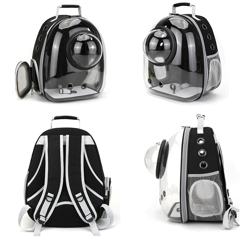 Trasportino Pet Cat Carrying Bag Space Pet Backpacks Breathable Portable Transparent Backpack Puppy Dog Transport Carrier Space Capsule Bags