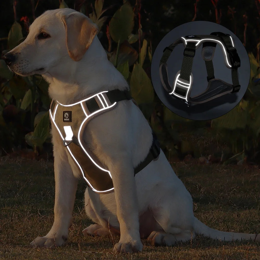 Pettorina Military Dog Breathable Harness Pet German Shepherd Training Reflective Vest Tactical Dog Lightness Harness For Dogs Accessories