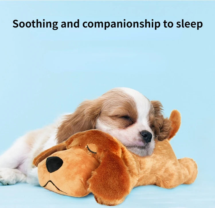 Pet Heartbeat Puppy Behavioral Training Dog Plush Pet Comfortable Snuggle Anxiety Relief Sleep Aid Doll Durable Drop Ship
