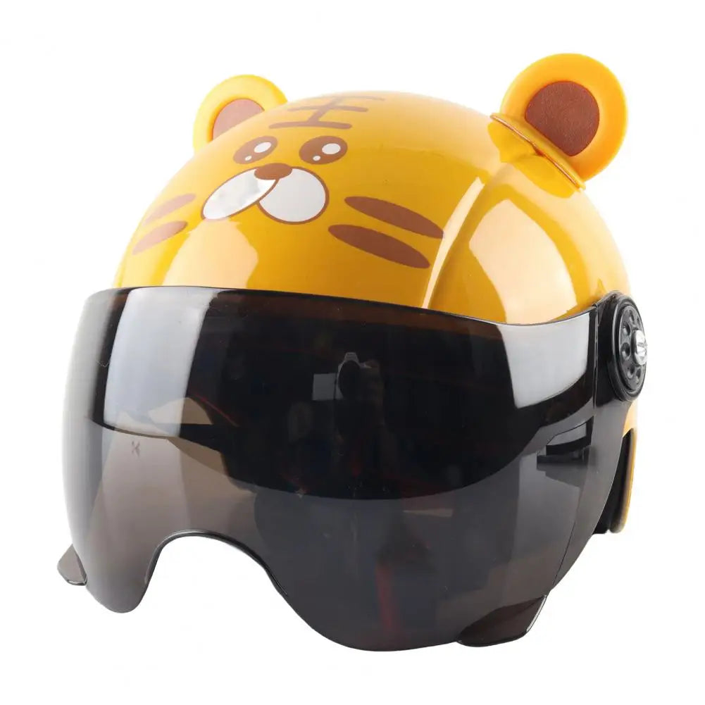 50-Casco per bambini regolabile – Design orsetto, sicurezza bici e skate