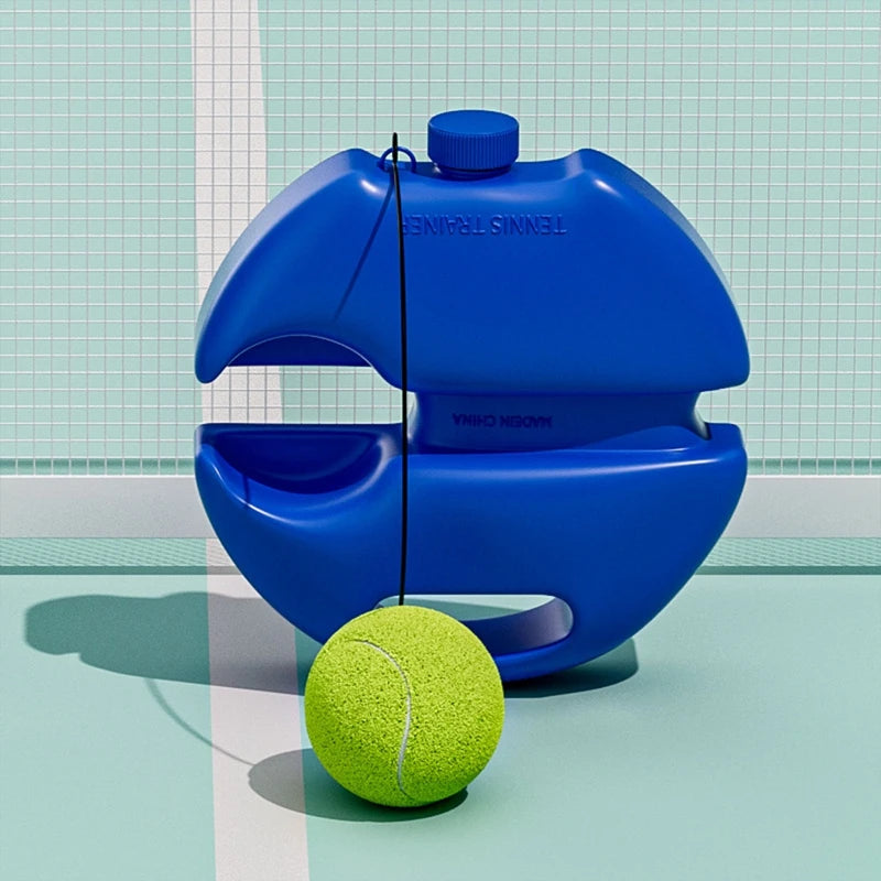 1set Tennis Trainer Professional Training Primary Tool Self-study Rebound Ball Exercise Tennis Ball Indoor Tennis Practice Tool