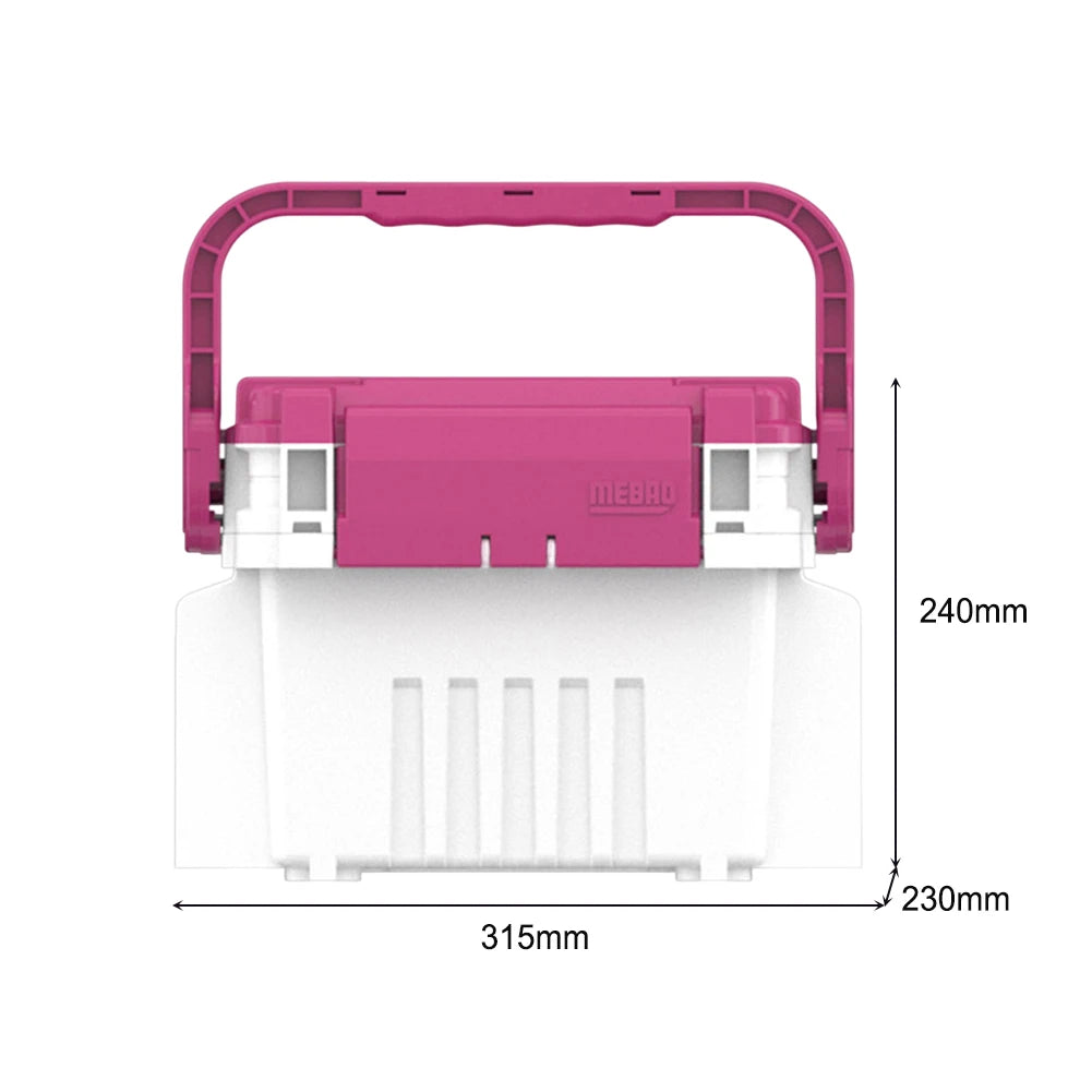 19.5L Fishing Tackle Box Multifunction Fishing Box Large Capacity Stand Rod Holder Cup Holder Storage Box Fishing Accessories
