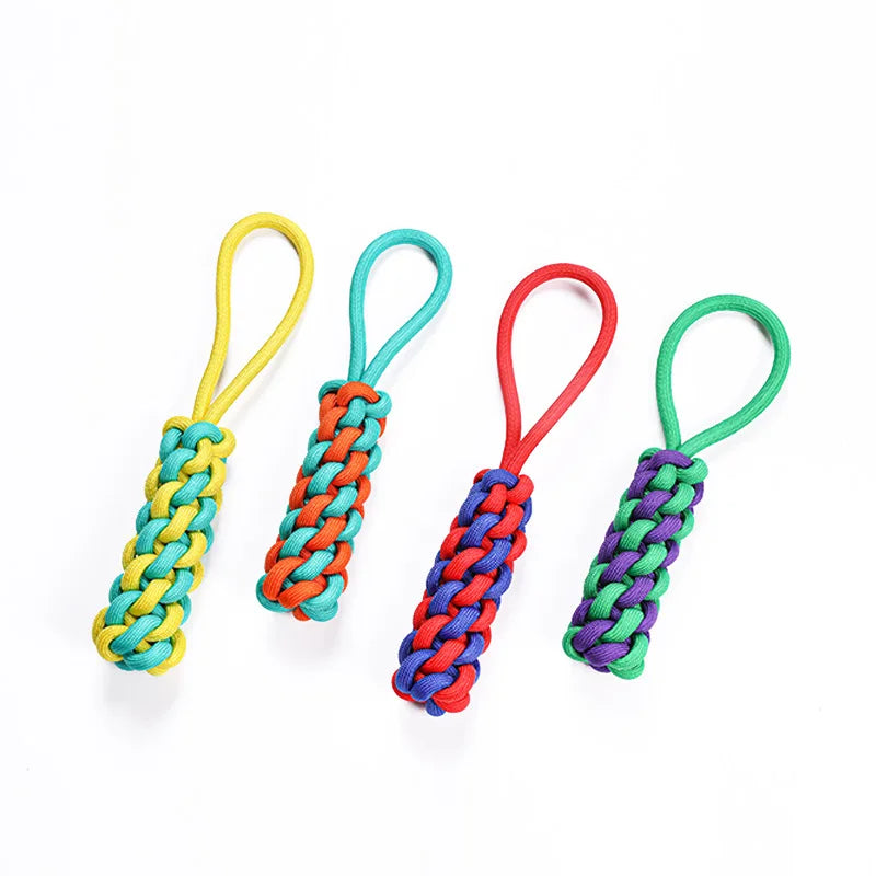 Pet cotton knot toy set, bite resistant and wear-resistant cotton rope ball dog toy, multi-color cotton ball dog toy