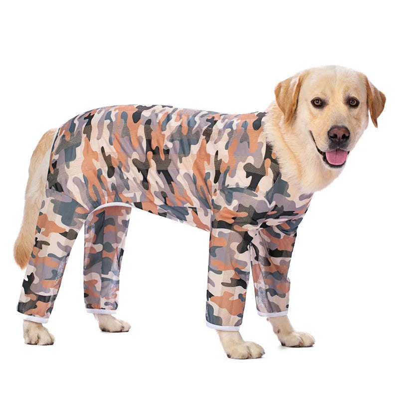 Vestiti Big Dog Clothing Labrador Medium and Large Dog Spring and Summer Clothing Dog Sun Protection Clothing Anti-Fat Four-Legged