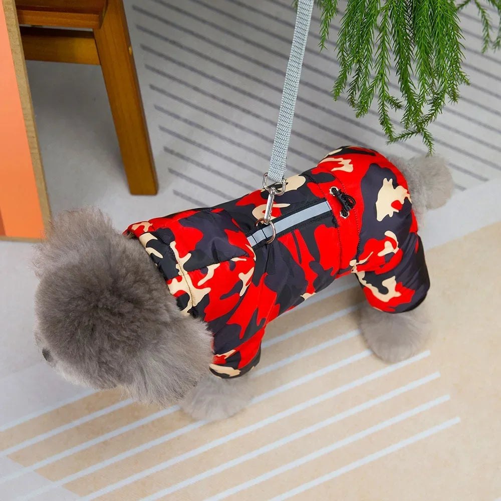 Winter Warm Pet Dog Clothes Waterproof Thick Puppy Jacket Windproof Small Dog Clothing French Bulldog Cotton Coat for Chihuahua