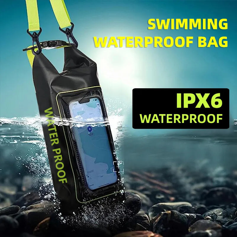 01-Borsa impermeabile 2L touch screen | Trekking, kayak, surf, rafting