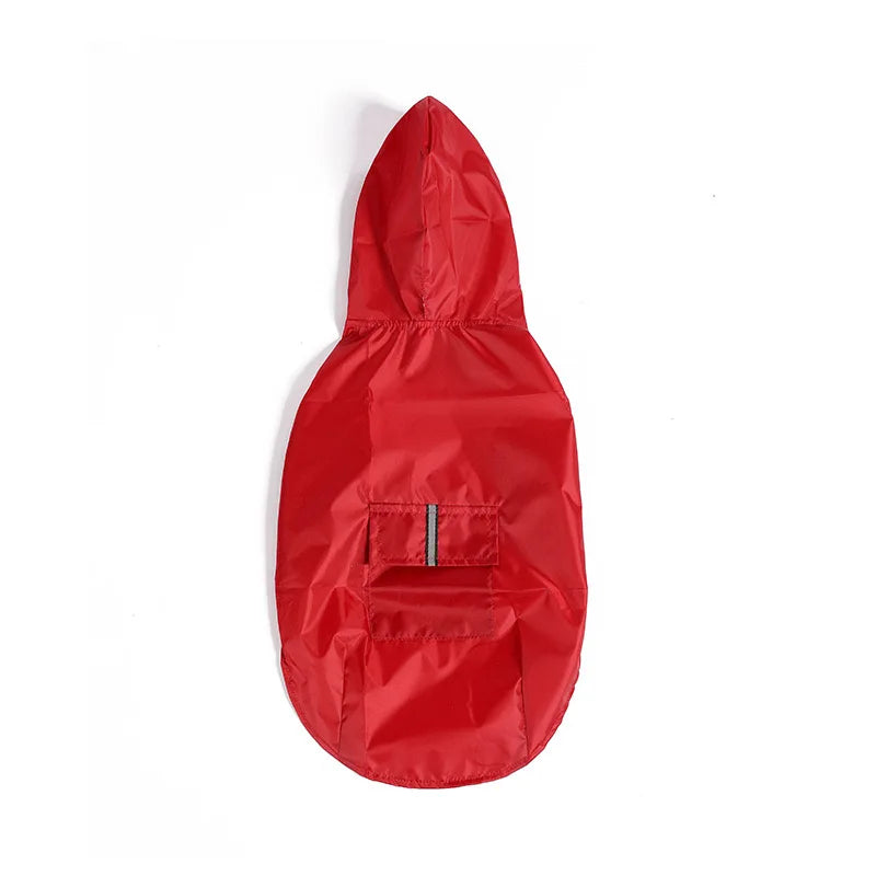 Vestiti Big dog raincoat reflective waterproof windproof hooded raincoat large dog clothing outdoor raincoat dog clothing jacket
