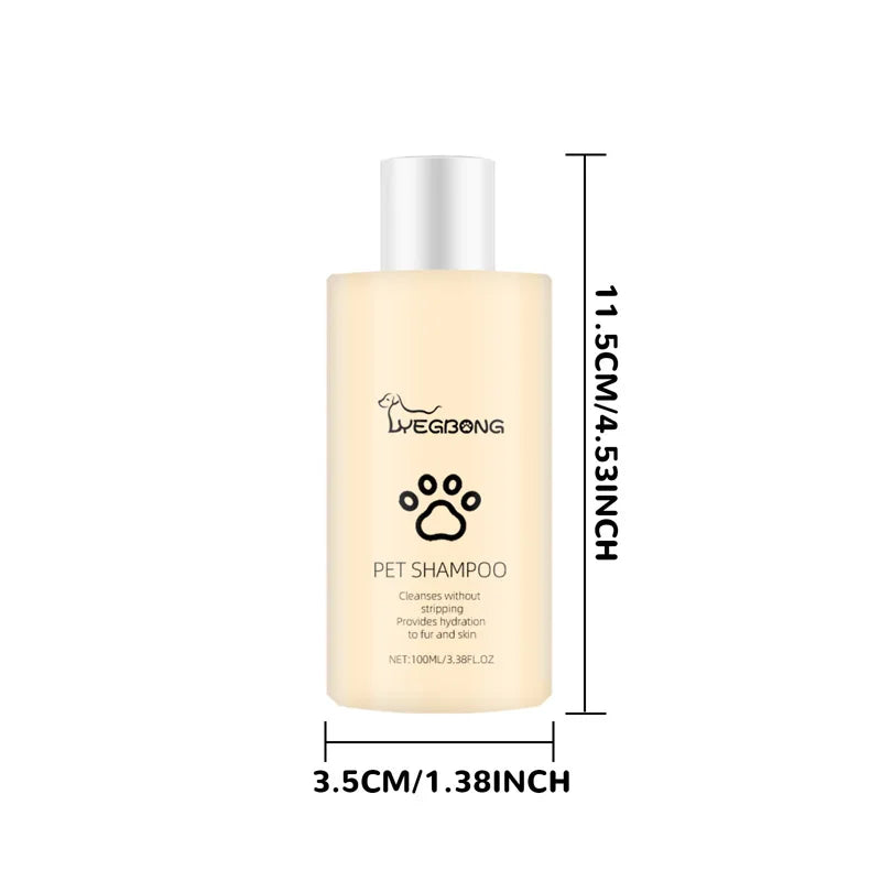 Pet shampoo is gentle and clean. Pet cat and dog hair is soft and non knotting. Shampoo shampoo