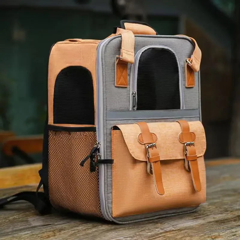 Trasportino Pet Backpack,Dogs and Cats Travel Portable Back Bag,Large capacity,Pet Carrier Bag for Cats and Dogs, Portable Travel Backpack