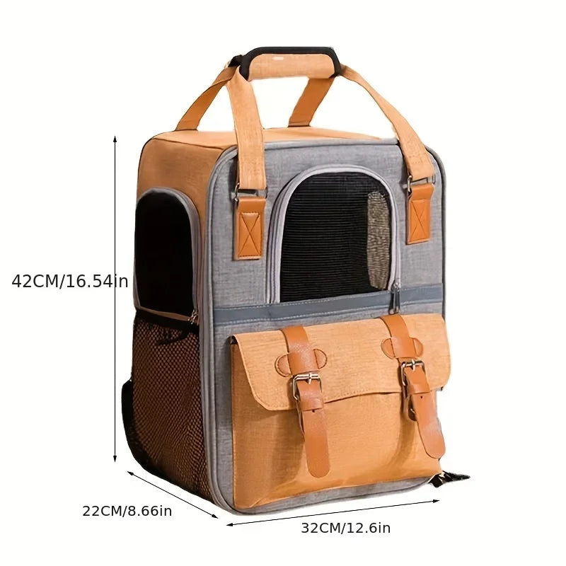 Trasportino Pet Backpack,Dogs and Cats Travel Portable Back Bag,Large capacity,Pet Carrier Bag for Cats and Dogs, Portable Travel Backpack