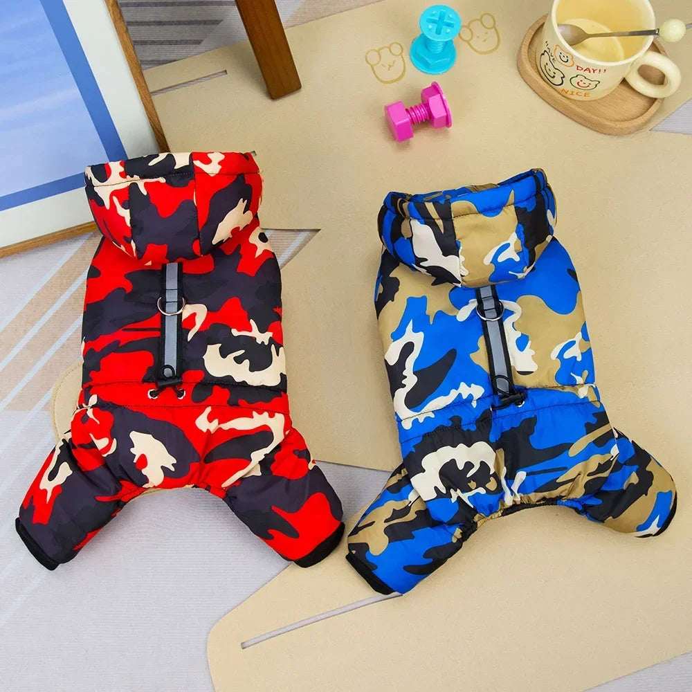 Winter Warm Pet Dog Clothes Waterproof Thick Puppy Jacket Windproof Small Dog Clothing French Bulldog Cotton Coat for Chihuahua