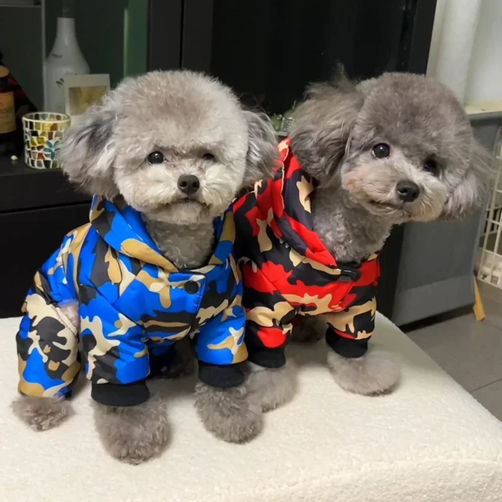 Winter Warm Pet Dog Clothes Waterproof Thick Puppy Jacket Windproof Small Dog Clothing French Bulldog Cotton Coat for Chihuahua