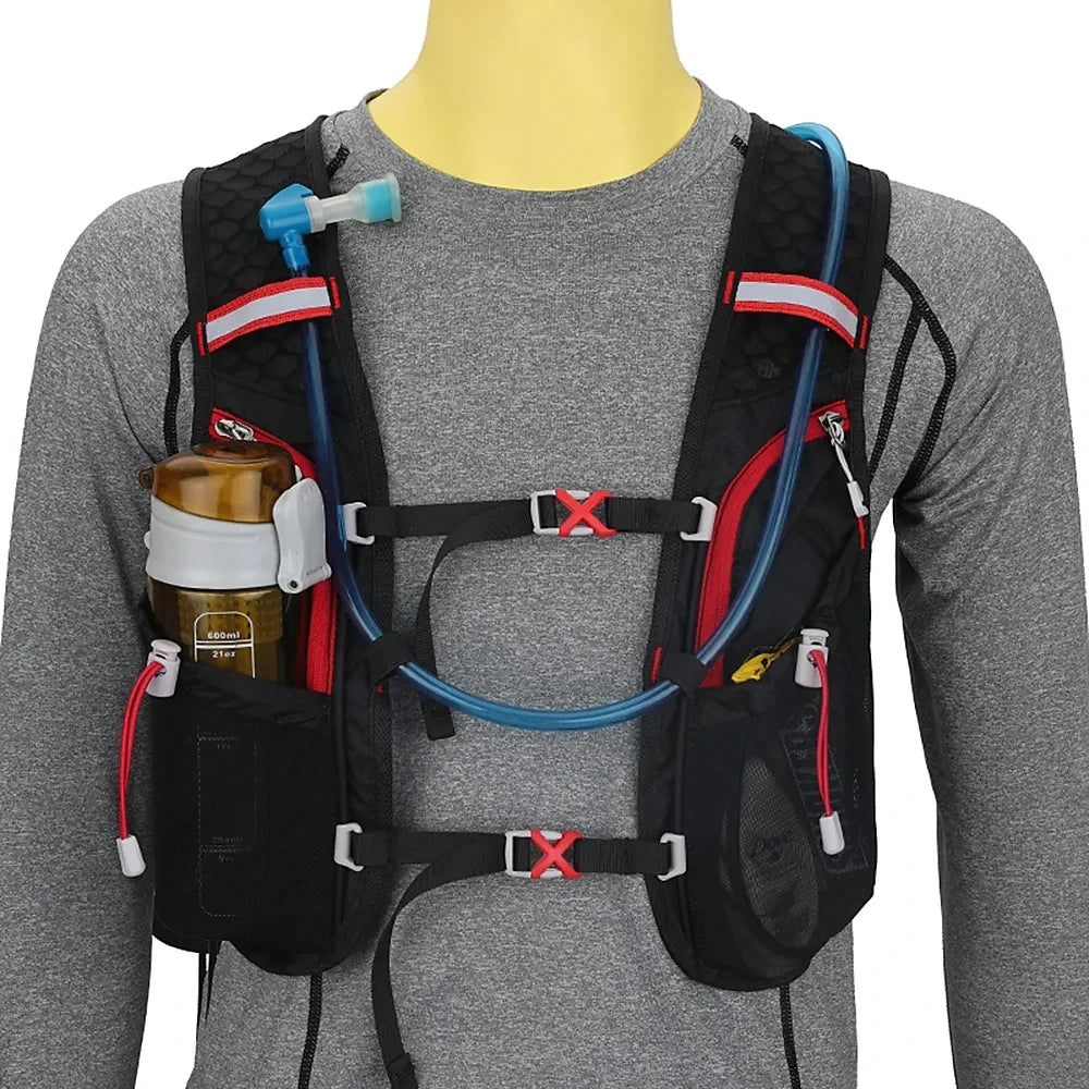 01-Zaino Trail Running 5L ultraleggero con sacca idrica 2L