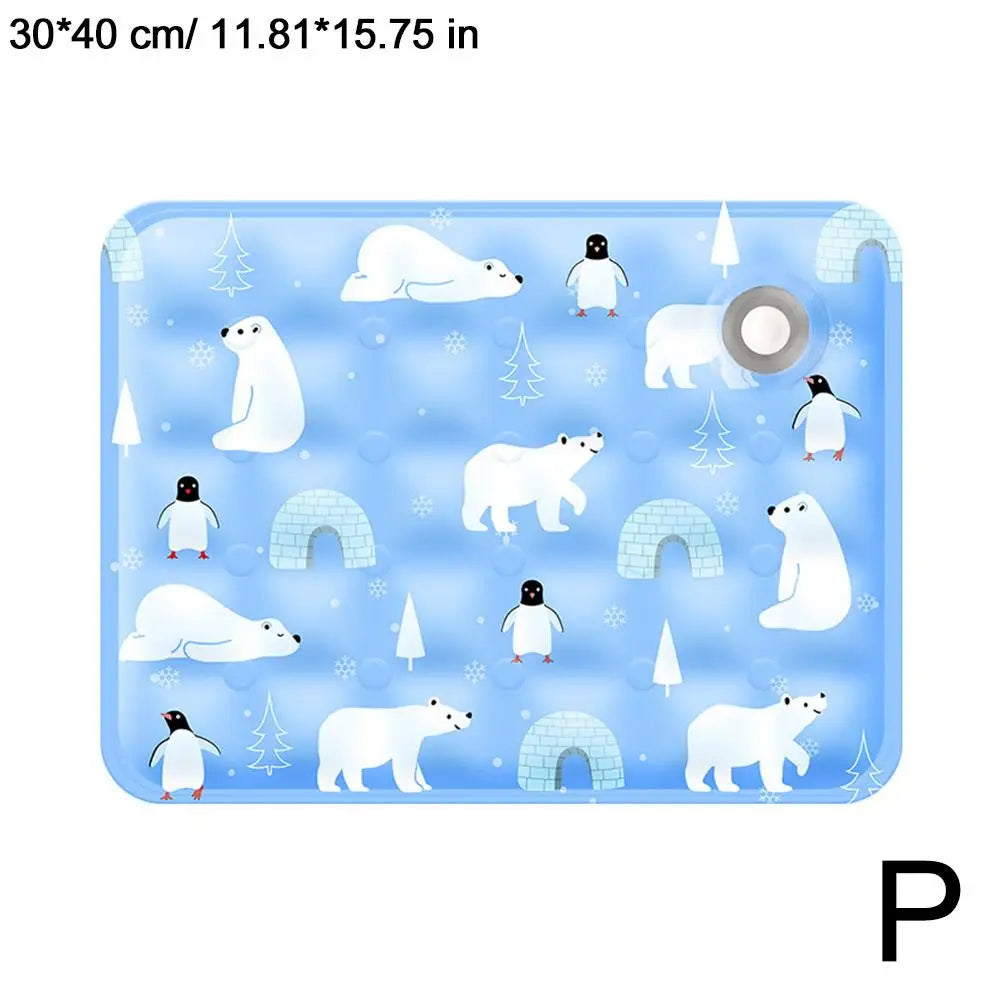 Summer Pet Cooling Mat Breathable Ice Blanket for Dogs Cats Pets Sleep Cold Bed Washable Ice Silk Pads Cushion Pet Accessories