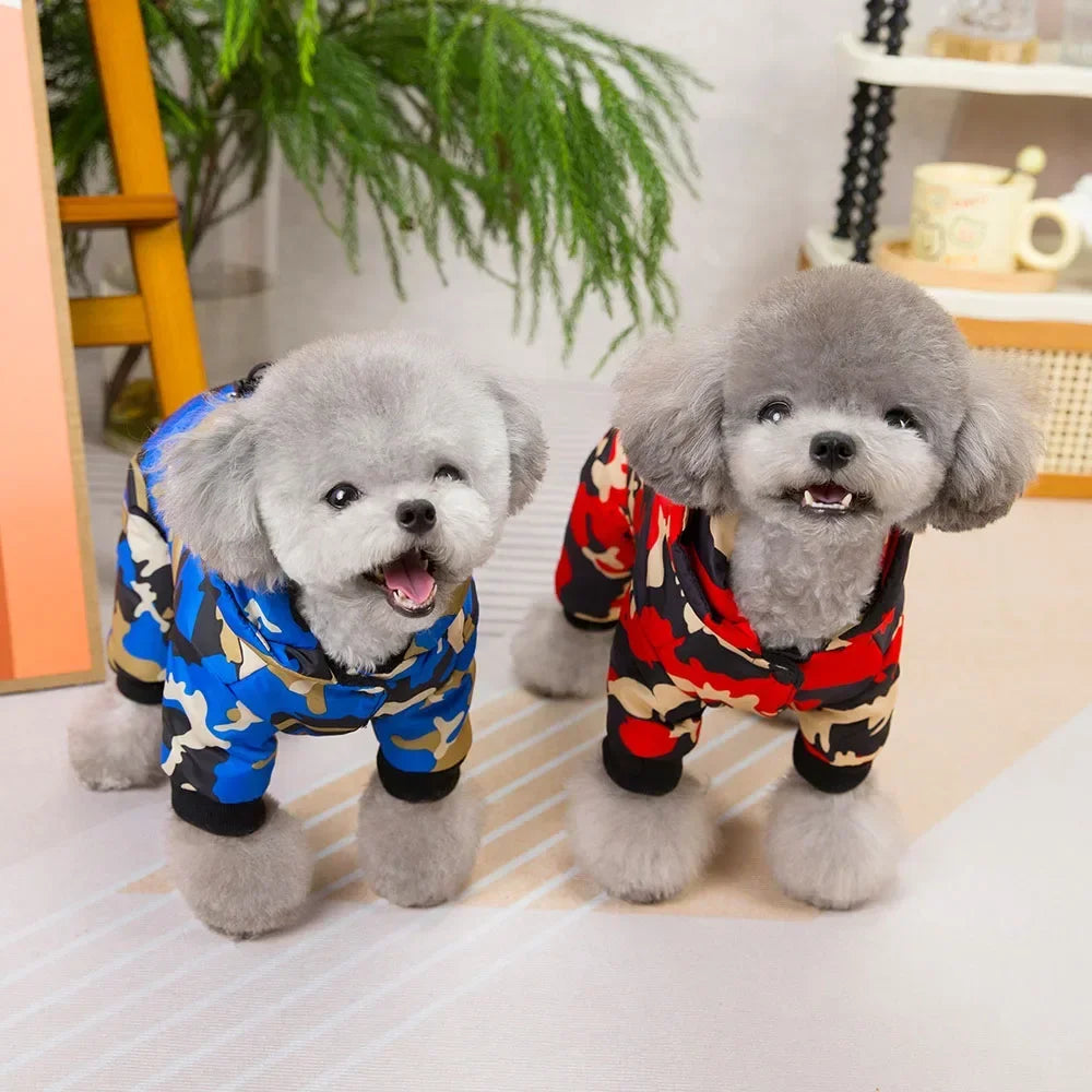 Winter Warm Pet Dog Clothes Waterproof Thick Puppy Jacket Windproof Small Dog Clothing French Bulldog Cotton Coat for Chihuahua