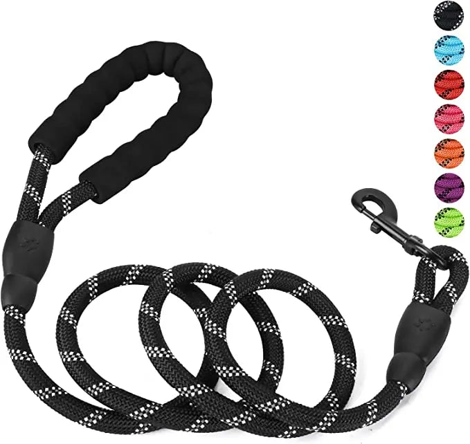 Strong Pet Dog Leash with Soft Padded Handle,Highly Reflective Rope for Night Walking,Suitable for Small,Medium and Large Dog
