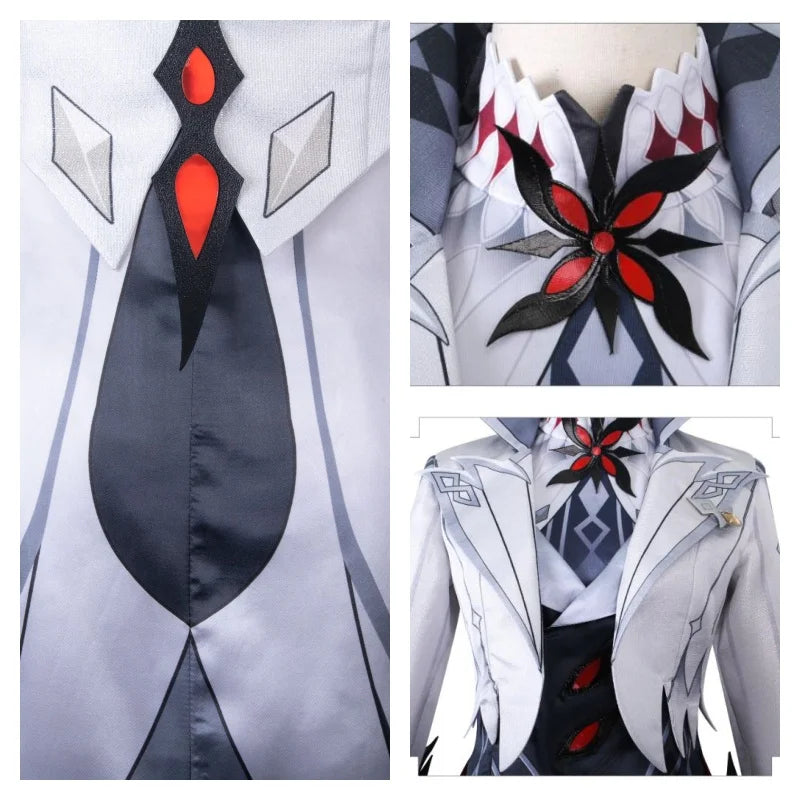 90-Costume Cosplay Arlecchino Fatui Harbinger Genshin Impact Donna