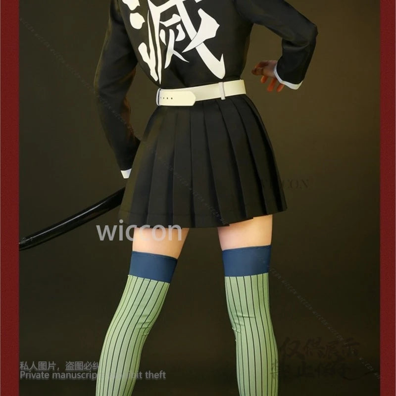 90-Costume Cosplay Kanroji Mitsuri Demon Slayer