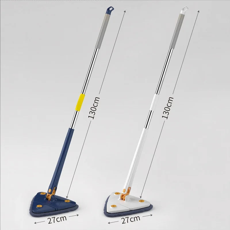Triangular Mop Clean Tiles Extendable Triangle 360° Swivel Mop Floor Cleaning Squeeze Mops Self-spin Wall Ceiling Cleaning Tools