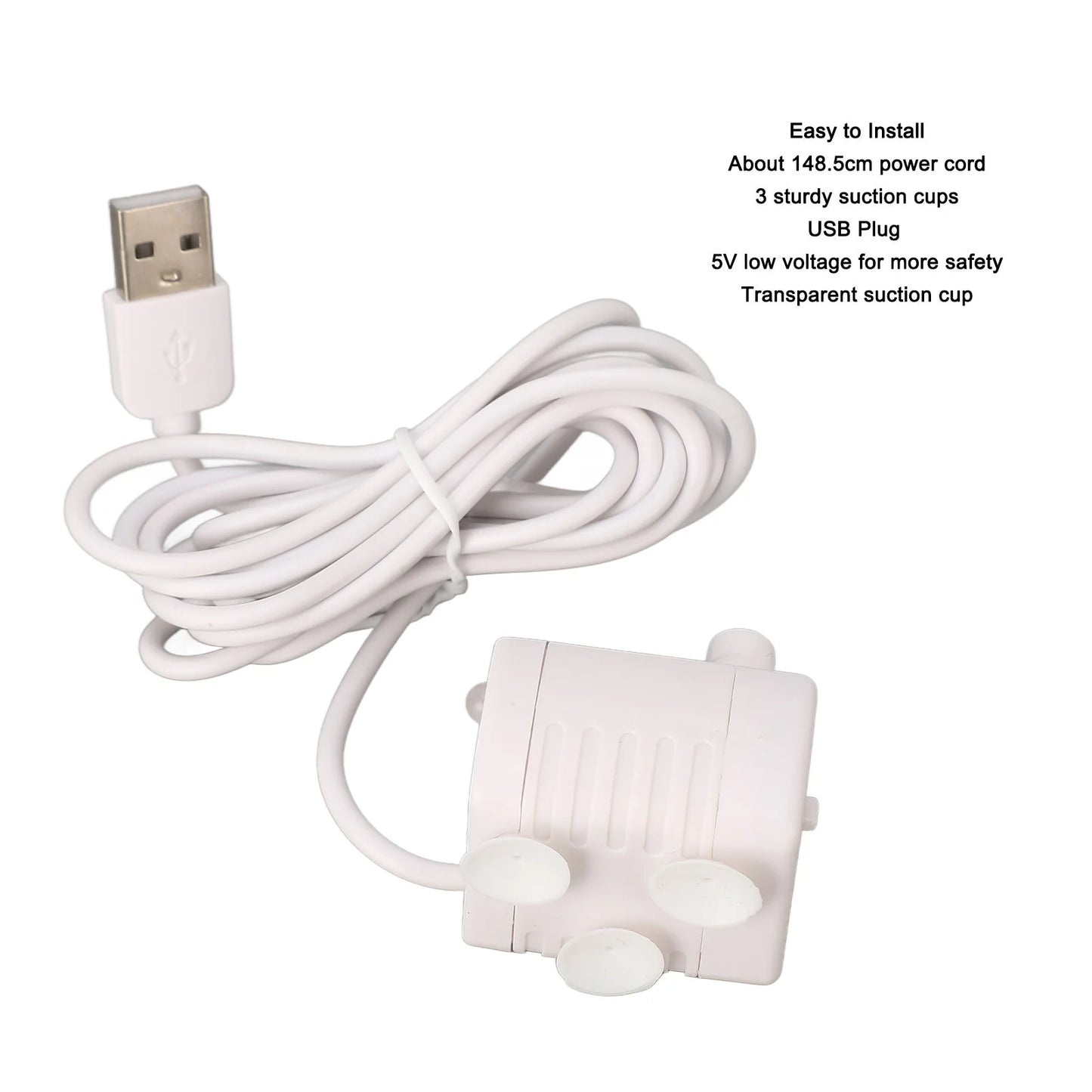 Pet Water Fountain Pump Prevent Dry Burning Cat Fountain Pump Removable USB Powered Brushless Motor for Replacement