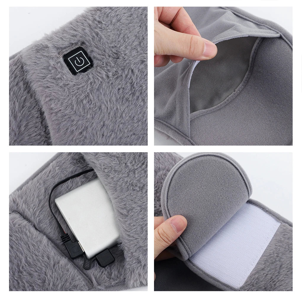 Winter Electric Graphene Heating Pad Cold-Proof Uterine Belt Cold-Proof Hand Waist Warming Pad USB Recharging Abdominal Warmer