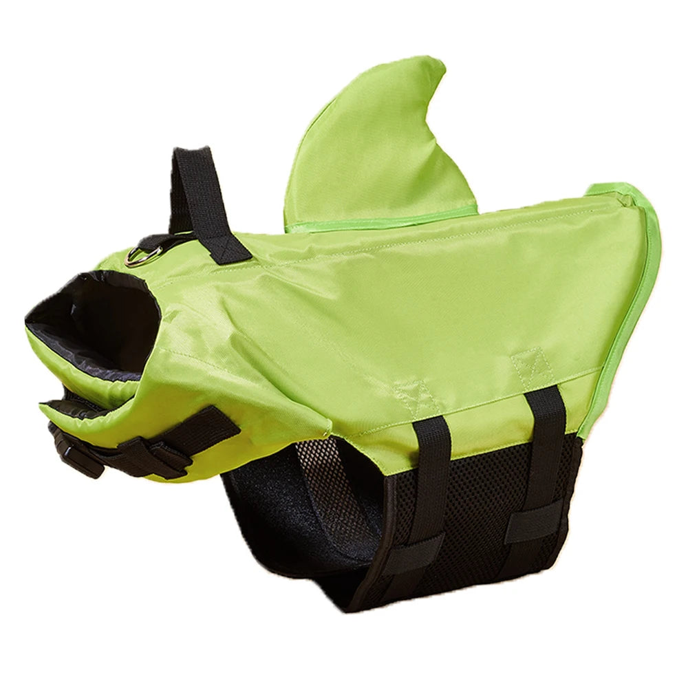 03-Life Jacket per Cani – Look da Squalo, Sicurezza Garantita.