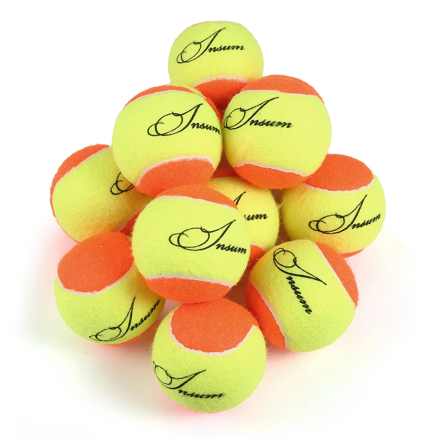 12pcs palline Beginners Teens Tennis Balls Practice Ball Pet Dog Playing Balls Training Sports Competition Low Compression Tennis Balls