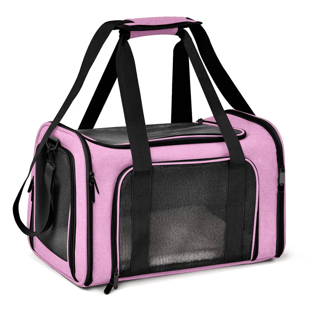 Trasportino Dog Carrier Bag Soft Side Backpack Cat Pet Carriers Dog Travel Bags Airline Approved Transport For Small Dogs Cats Outgoing