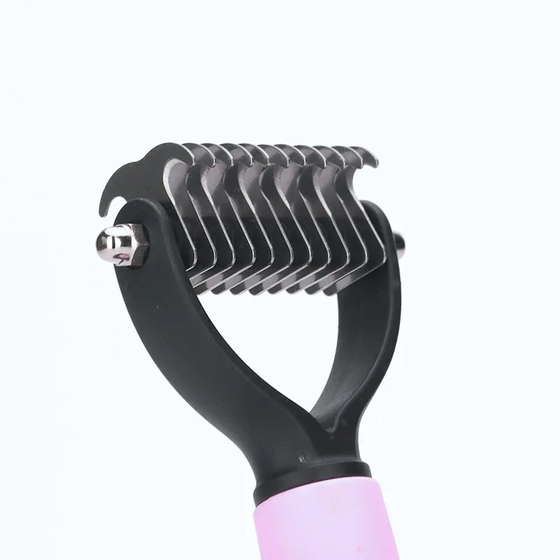 Pet Hair Removal Brush Dog Hair Comb Stainless Steel Automatic Hair Fading Cat Comb Pet Cleaning Grooming Supplies