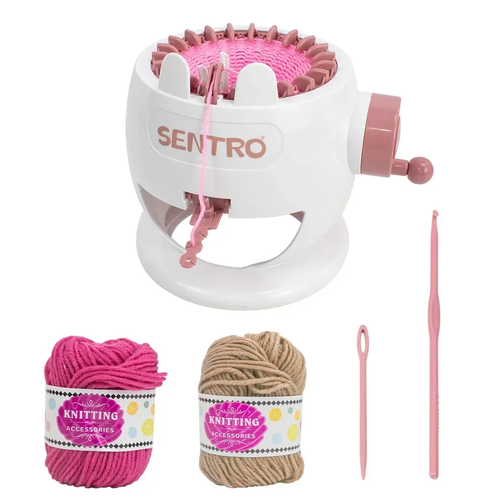 Versatile Efficient 22/40/48-Needles Hand Knitting Machine for DIY Scarves Sweaters Hats Socks Craft Project for Adults and Kids