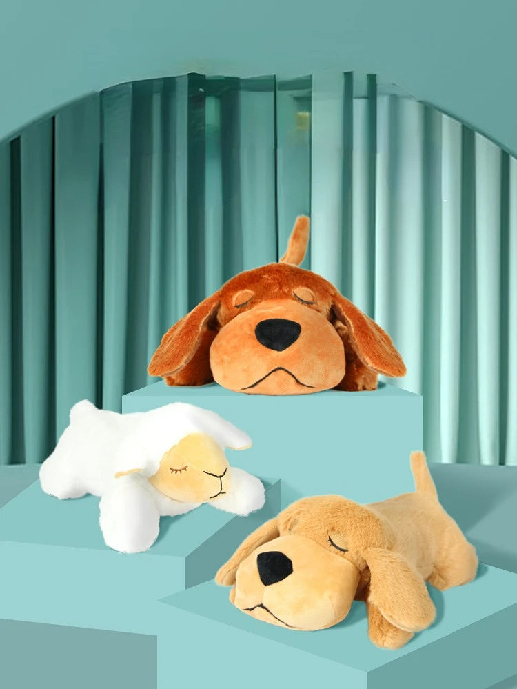 Pet Heartbeat Puppy Behavioral Training Dog Plush Pet Comfortable Snuggle Anxiety Relief Sleep Aid Doll Durable Drop Ship