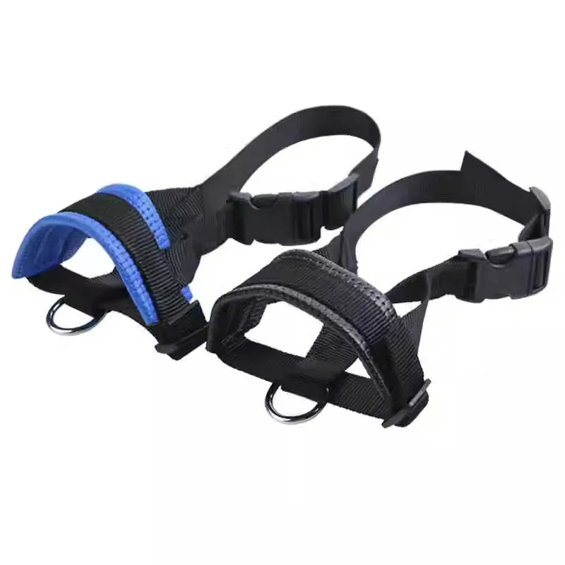 Pet Mask with Dog Mouth Cover for Bite and Noise Prevention Adjustable Nylon Collar